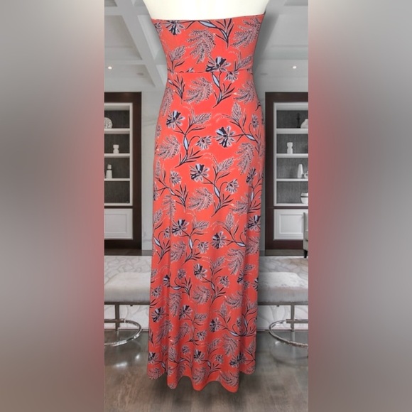 BANANA REPUBLIC Floral Strapless Tube Maxi Dress in Medium - Picture 5 of 5